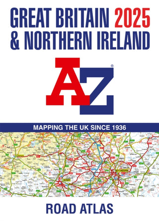 Cover image for 9780008652920 - Great Britain & Northern Ireland A-Z Road Atlas 2025 (A3 Paperback)