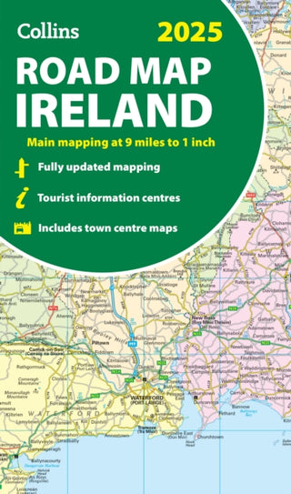 Cover image for 9780008653002 - 2025 Collins Road Map of Ireland