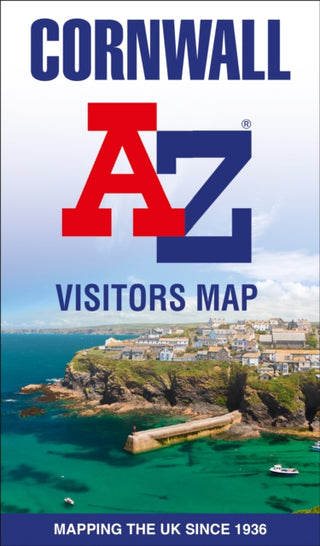 Cover image for 9780008653118 - Cornwall A-Z Visitors Map