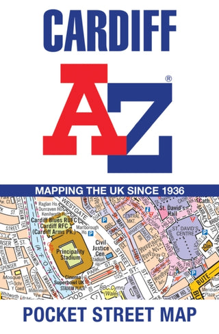 Cover image for 9780008657437 - Cardiff A-Z Pocket Street Map