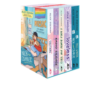 Cover image for 9780008669652 - Alice Oseman Six-Book Collection Box Set (Solitaire, Radio Silence, I Was Born For This, Loveless, Nick and Charlie, This Winter)
