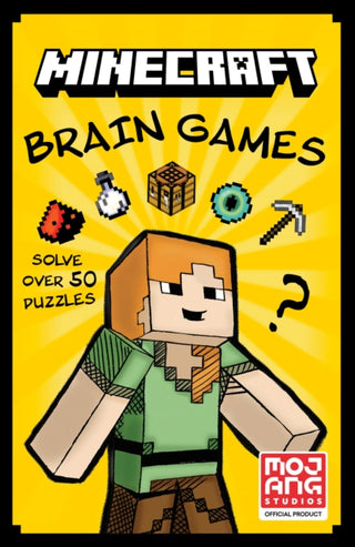 Cover image for 9780008680589 - Minecraft Brain Games