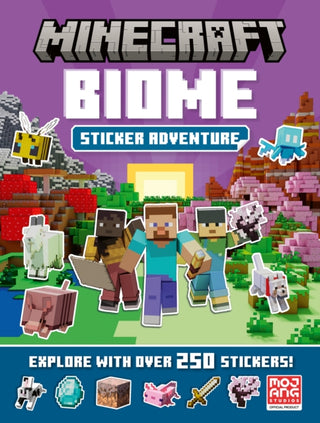 Cover image for 9780008680671 - Minecraft Biome Adventure Sticker Book