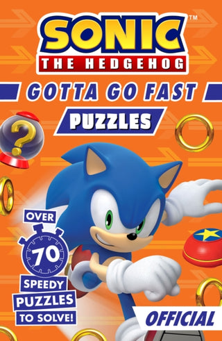 Cover image for 9780008680831 - Sonic the Hedgehog Gotta Go Fast Puzzle Book