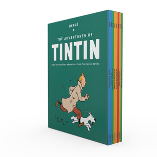 Cover image for 9780008685461 - The Adventures of Tintin Paperback Collection: 8 Book Box-Set
