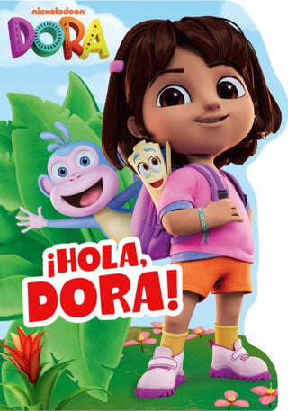 Cover image for 9780008686369 - DORA: Hola, Dora! Shaped Board Book