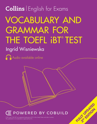 Cover image for 9780008695224 - Vocabulary and Grammar for the TOEFL iBT® Test