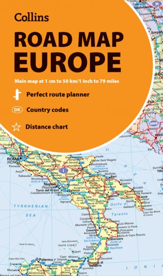 Cover image for 9780008716479 - Collins Road Map of Europe
