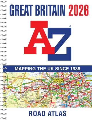 Supplemental image for 9780008719197 - Great Britain A-Z Road Atlas 2026 (A4 Spiral)