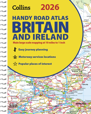 Cover image for 9780008719227 - 2026 Collins Handy Road Atlas Britain and Ireland