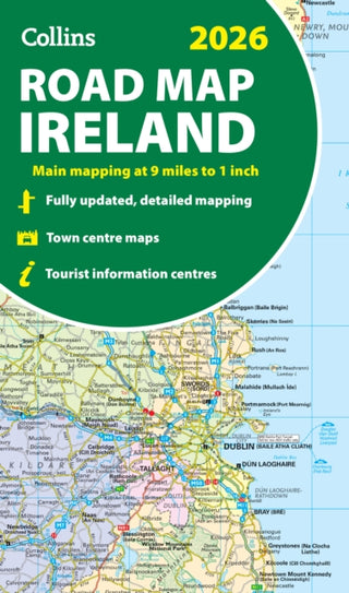 Cover image for 9780008719241 - 2026 Collins Road Map of Ireland