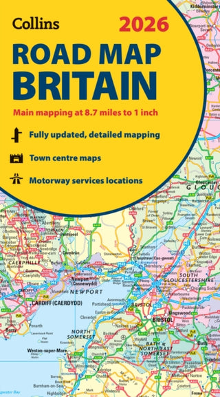 Cover image for 9780008719258 - 2026 Collins Road Map of Britain