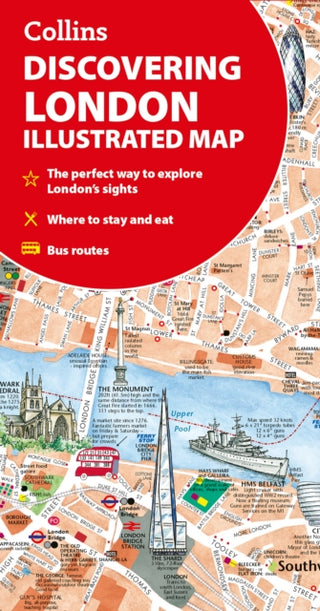 Cover image for 9780008724658 - Discovering London Illustrated Map