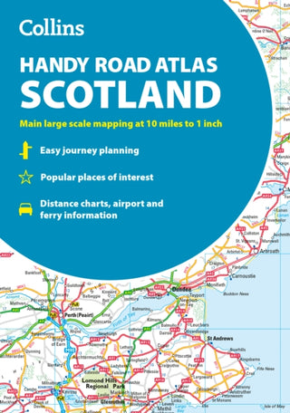 Cover image for 9780008725518 - Collins Handy Road Atlas Scotland
