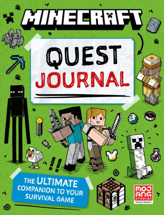 Cover image for 9780008733117 - Minecraft Quest Journal