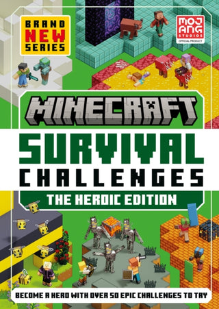 Cover image for 9780008733209 - Minecraft Survival Challenges: The Heroic Edition