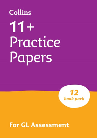 Cover image for 9780008761165 - 11+ GL English, Maths, Verbal Reasoning and Non-Verbal Reasoning Practice Papers Pack (with 12 Practice Papers books)