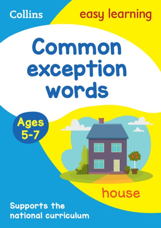 Cover image for 9780008775285 - Common exception words Activity book Ages 5-7