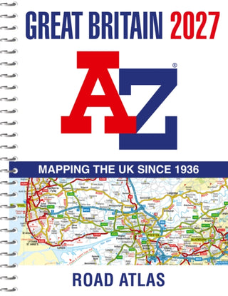 Cover image for 9780008779009 - A -Z Great Britain Road Atlas 2027 (A4 Spiral)