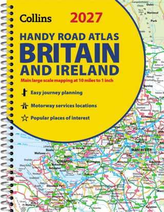 Cover image for 9780008779047 - Collins Handy Road Atlas Britain and Ireland 2027 (A5 Spiral)