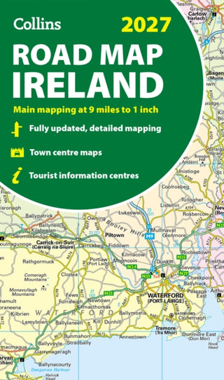 Cover image for 9780008779061 - Collins Road Map of Ireland 2027 (Folded map)