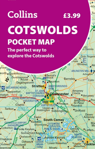 Cover image for 9780008780395 - Cotswolds Pocket Map