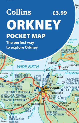 Cover image for 9780008780456 - Orkney Pocket Map