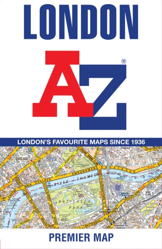 Cover image for 9780008789480 - London A-Z Premier Map