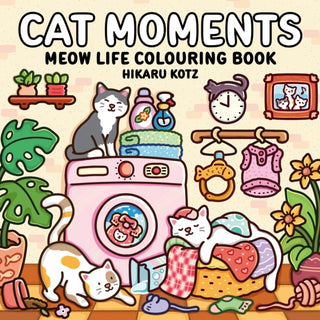 Cover image for 9780008812362 - Cat Moments: Meow Life Colouring Book for All Ages