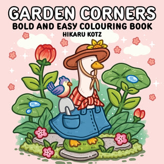 Cover image for 9780008812393 - Garden Corners: Bold and Easy Colouring Book for All Ages