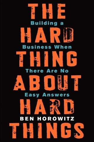 Cover image for 9780062273208 - The Hard Thing About Hard Things