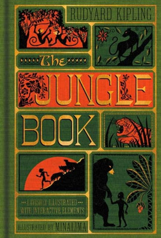 Cover image for 9780062389503 - The Jungle Book (MinaLima Edition) (Illustrated with Interactive Elements)