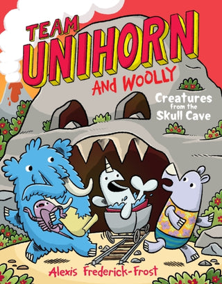 Cover image for 9780063004337 - Team Unihorn and Woolly #4: Creatures from the Skull Cave