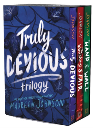 Cover image for 9780063023154 - Truly Devious / Vanishing Stair / Hand on the Wall
