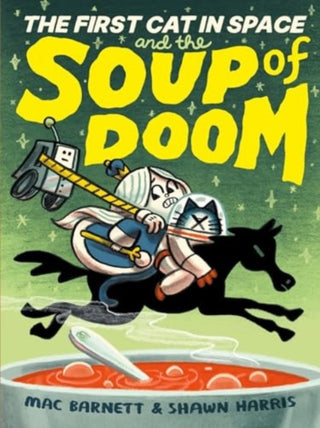 Cover image for 9780063084124 - The First Cat in Space and the Soup of Doom