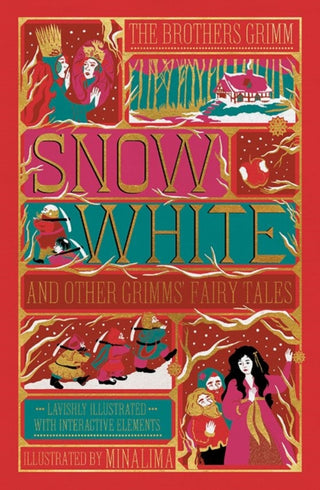 Cover image for 9780063208247 - Snow White and Other Grimms' Fairy Tales (MinaLima Edition)