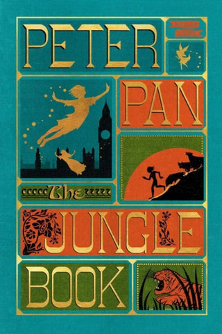 Cover image for 9780063273849 - Peter Pan and Jungle Book, The [Minalima Illustrated Classics Intl Boxed Set]