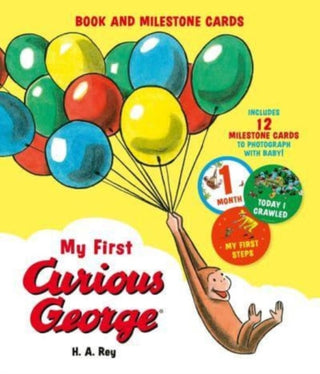 Cover image for 9780063326590 - My First Curious George (Book and Milestone Cards)