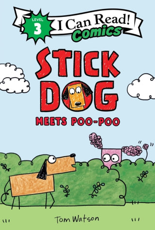 Cover image for 9780063395329 - Stick Dog Meets Poo-Poo