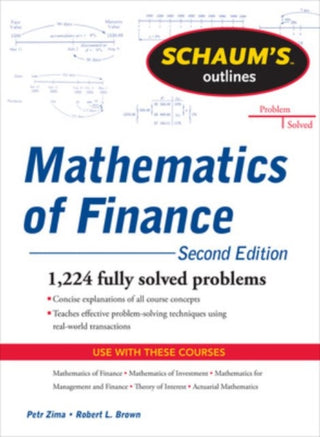 Cover image for 9780071756051 - Schaum's Outline of  Mathematics of Finance, Second Edition