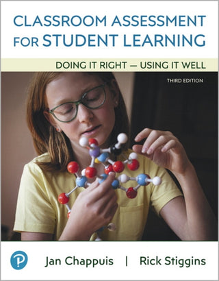 Cover image for 9780135185575 - Classroom Assessment for Student Learning