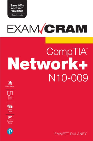 Cover image for 9780135340837 - CompTIA Network+ N10-009 Exam Cram