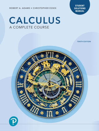 Supplemental image for 9780135732533 - Student Solutions Manual for Calculus