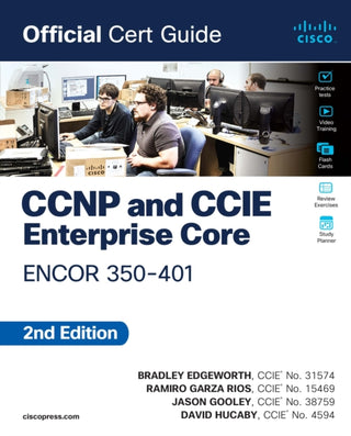 Cover image for 9780138216764 - CCNP and CCIE Enterprise Core ENCOR 350-401 Official Cert Guide
