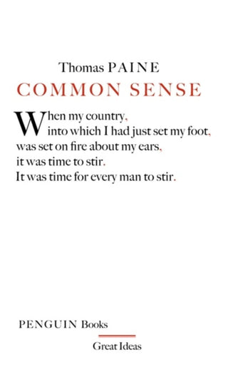 Cover image for 9780141018904 - Great Ideas Common Sense