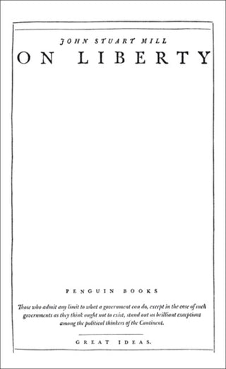 Cover image for 9780141046945 - Great Ideas V  On Liberty