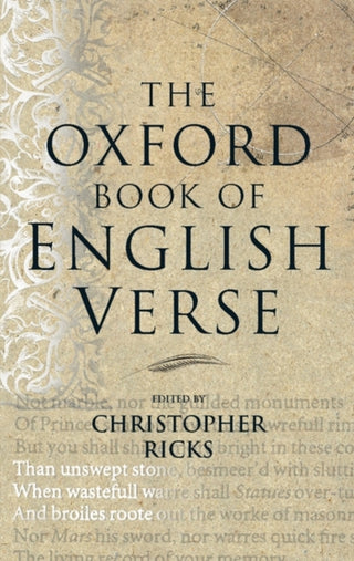 Supplemental image for 9780192141828 - The Oxford Book of English Verse
