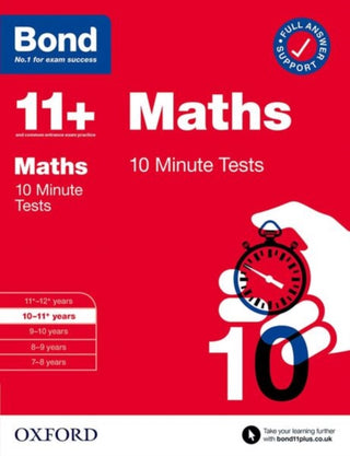 Cover image for 9780192778383 - Bond 11+ Maths 10 Minute Tests for Age 10-11+ | For 2026 GL Assessment & other 11 plus entrance exams