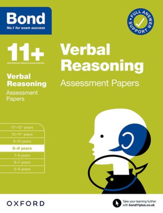 Supplemental image for 9780192779915 - Bond 11+ Verbal Reasoning Assessment Papers 8-9 years (for GL Assessment & other 11 plus exams)