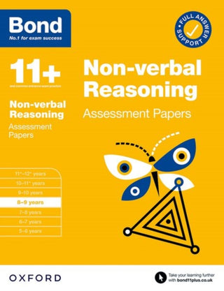 Cover image for 9780192779953 - Bond 11+ Non-verbal Reasoning Assessment Papers 8-9 years (for GL Assessment & other 11 plus exams)
